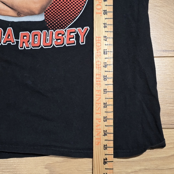 WWE 2018 Rowdy! Ronda Rousey Ripple Junction Black T-Shirt Tee Unisex Size M - Picture 5 of 6